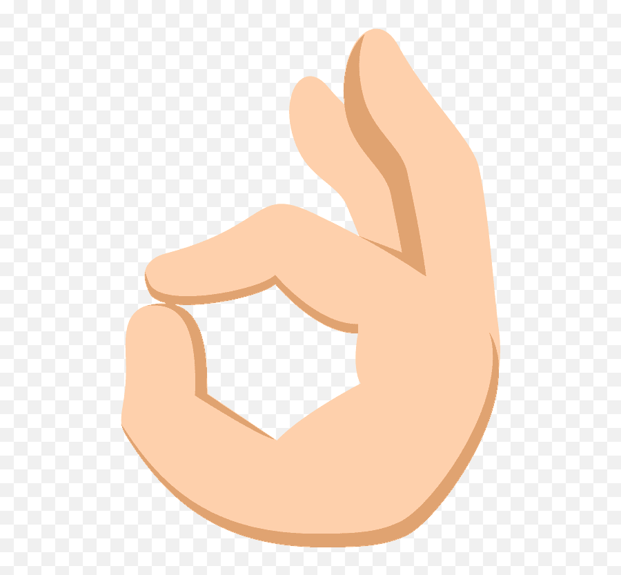 Ok Hand Emoji Clipart - Okay Sign Emoji Transparent,Ok Hand Emoji