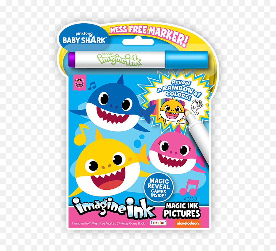 Fill Today With Creative Play Bendon - Baby Shark Imagine Ink Emoji,Free Emoticon Puzzles For Preschool