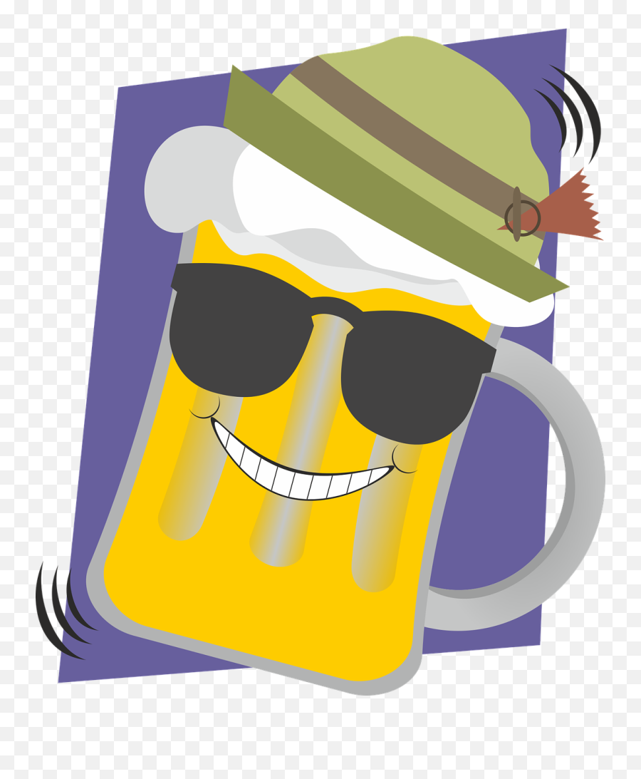 Beer Glass Glass Mug Glass Beer Drunk - Männertag Clipart Emoji,Drunk With Emotions