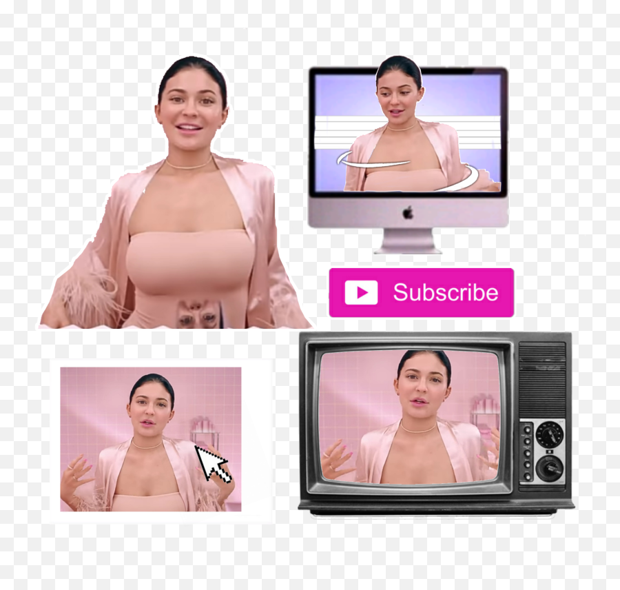 Kyliejenner Kylieskin Kylie Sticker - Old Tv Off Emoji,Kuwtk Emojis