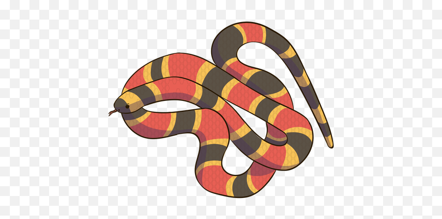 Coral Snake Animal Flat Design - Transparent Png U0026 Svg Eastern Coral Snake Png Emoji,Adorable Snake Emotion