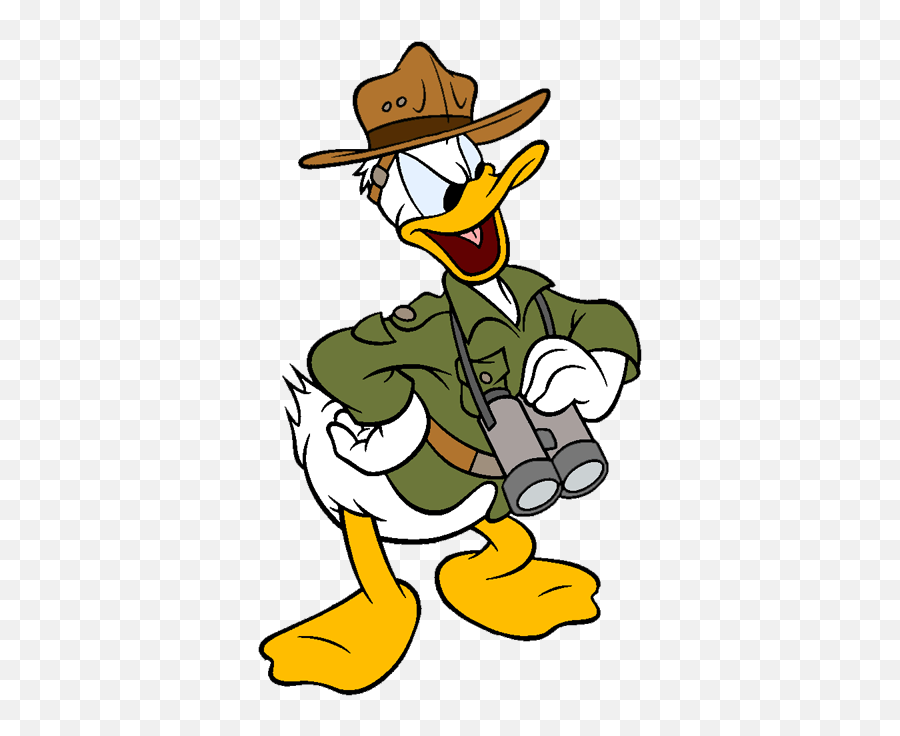 Donald Duck Forest Ranger - Clip Art Library Adventure Zone Amnesty Calamity Tree Emoji,Angry Donald Duck Emoji