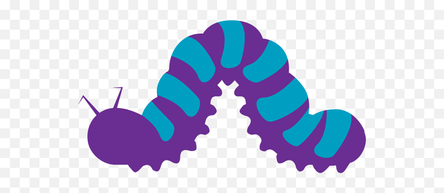 Vsc - Purple Caterpillar Clipart Emoji,Purple Caterpillar Emoticon