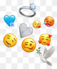 Blue Glue Newly Married Wedding Ring - Happy Emoji,Married Emoji