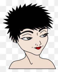 Emotion Hairstyle Art Png Clipart - Spiky Hair Clipart Emoji,Hairstyle Inspired By Emotion