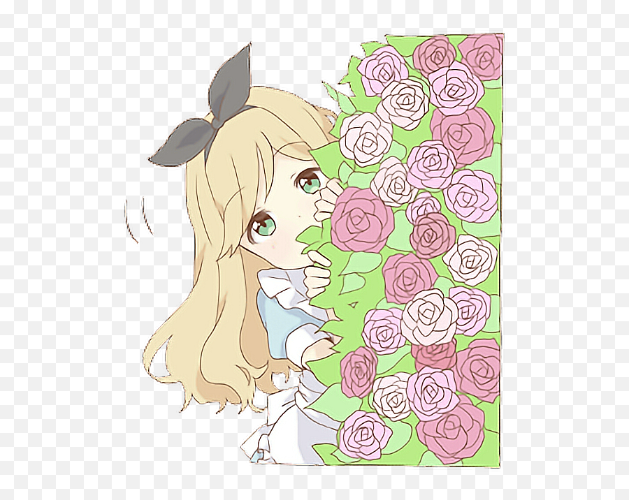 Alice Shy Sticker - Girly Emoji,Alice Anime Emojis