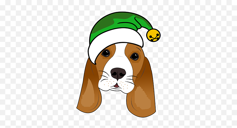 Beagle Bruno Stickers - For Holiday Emoji,Basset Hound Emoji