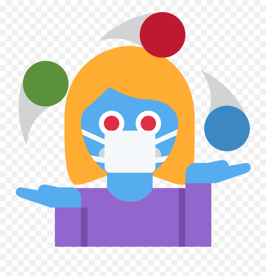 Emoji Face Mashup Bot On Twitter U200d Woman Juggling - Dot,Sprout Emoji