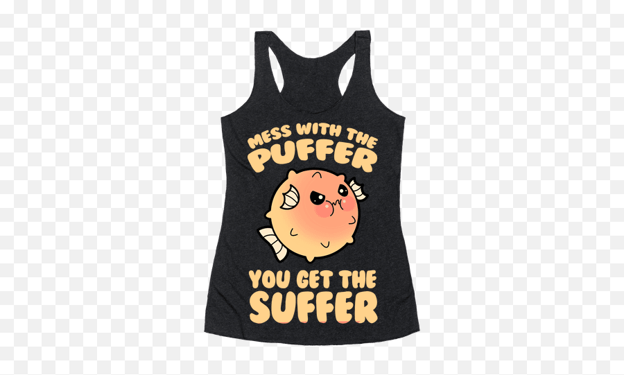 Cute Racerback Tank Tops Lookhuman - Sleeveless Emoji,Chubby Emoticon