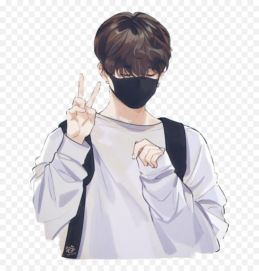 Anime Art - Anime K Pop Bts Emoji,Cual Es El Emojis De Me Vale Verga