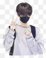 Anime Art - Anime K Pop Bts Emoji,Cual Es El Emojis De Me Vale Verga