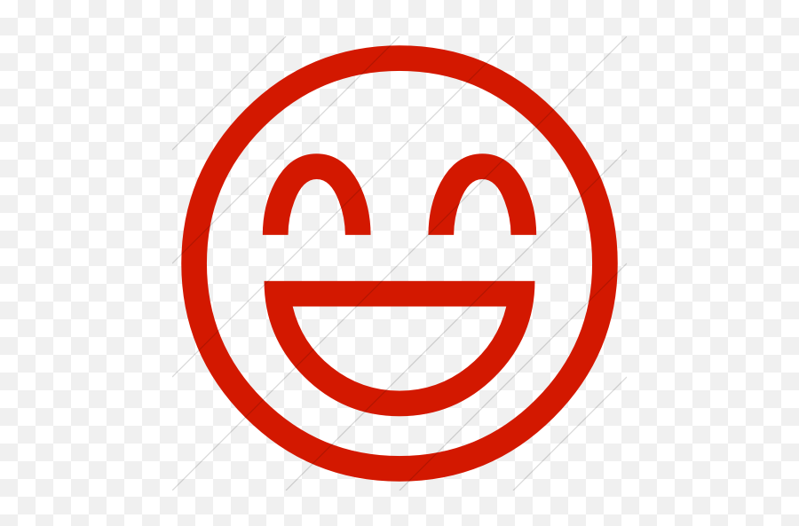 Iconsetc Simple Red Classic Emoticons Smiling Face With - Gloucester Road Tube Station Emoji,Red Eyed Emoticon Picture