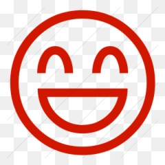 Iconsetc Simple Red Classic Emoticons Smiling Face With - Gloucester Road Tube Station Emoji,Red Eyed Emoticon Picture