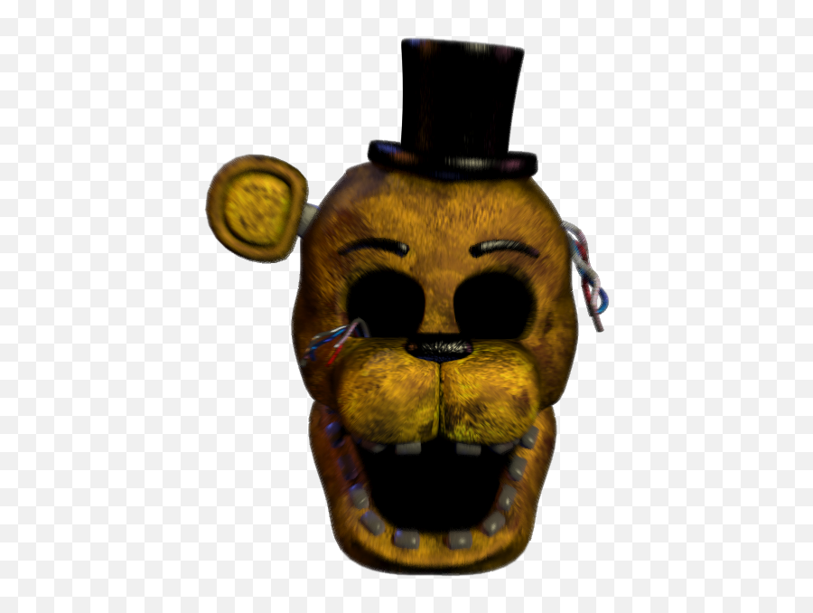 Fnaf Golden Freddy Scream - Golden Freddy Head Png Emoji,Golden Freddy Emotions Meme