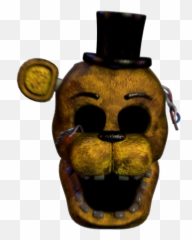 Fnaf Golden Freddy Scream - Golden Freddy Head Png Emoji,Golden Freddy Emotions Meme