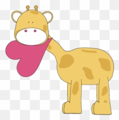 Clip Art Valentines Valentine Clipart - Giraffe With Heart Clipart Emoji,Jirafe Emojis Png