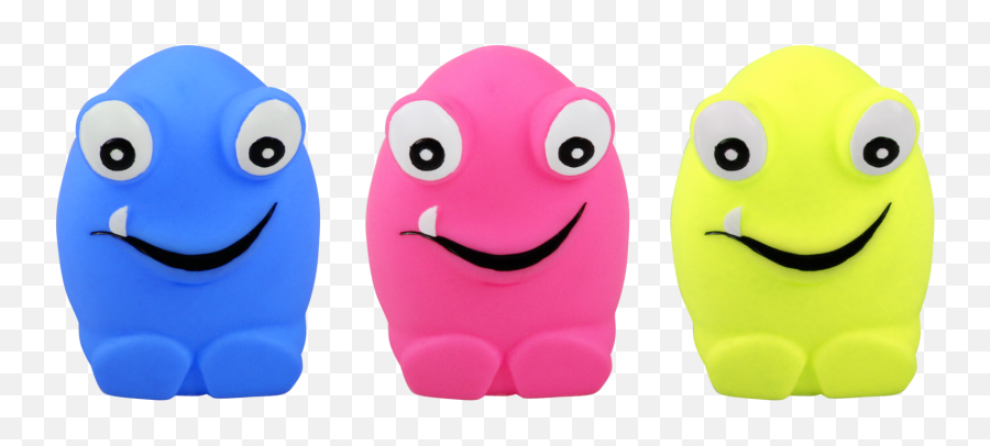 Pawise Vinyl Monster - Dog Toy Emoji,Giggle Emoticon