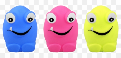 Pawise Vinyl Monster - Dog Toy Emoji,Giggle Emoticon