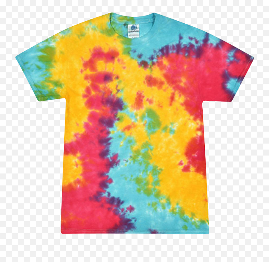 Multi Rainbow Short Sleeve Tie - Splotch T Shirt Emoji,Dab Emoji Shirt