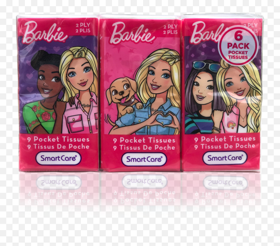 Barbie Pocket Tissue 6 Pack U2013 Brush Buddies Emoji,Lip Stick L Emojis