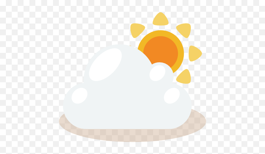 Cloud Sun Cloudy Weather Free Icon Of Vacation Time Icons Emoji,Sunshine Vacation Emoticons