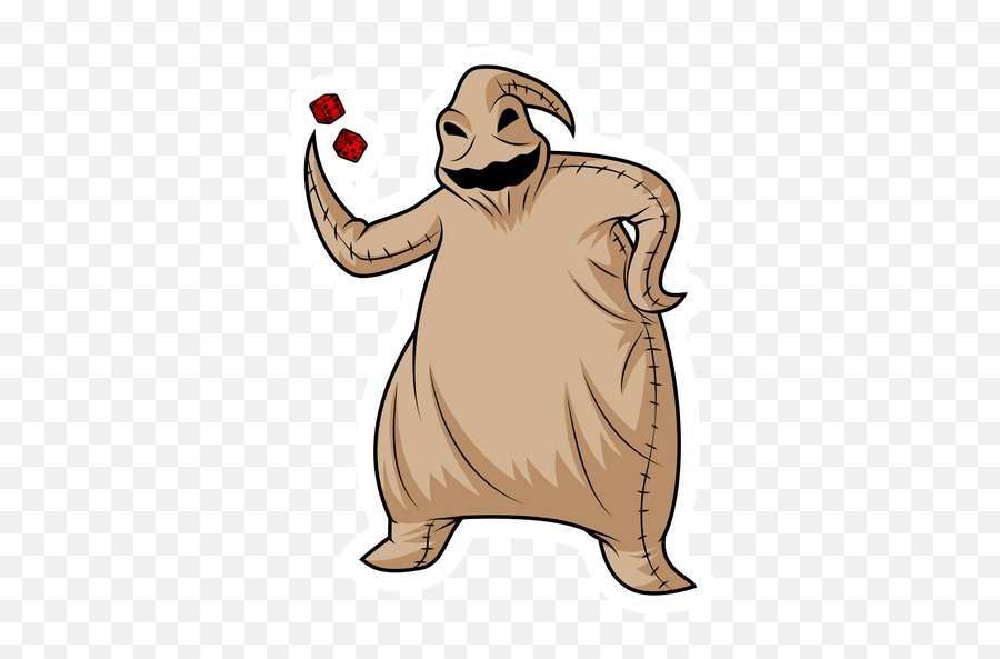 The Nightmare Before Christmas Oogie Boogie Sticker Emoji,Ily Emoji Brown