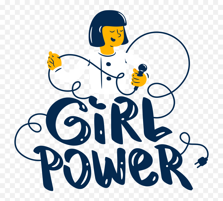 Girl Power Lettering Clipart Illustrations U0026 Images In Png Emoji,Dancing Girl Emoji Text