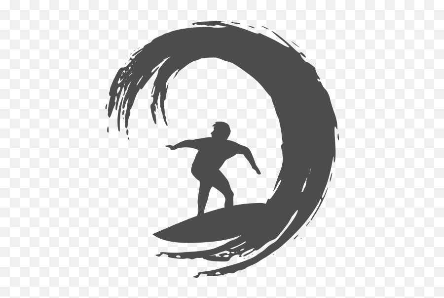 Surfing Clipart Black And White - Surf Board Clipart Black And White Emoji,Surfing Emoji
