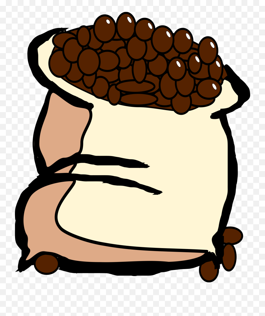 Download Hd Seed Clipart Coffee Grounds - Coffee Beans Emoji,Can Of Beans Emoji