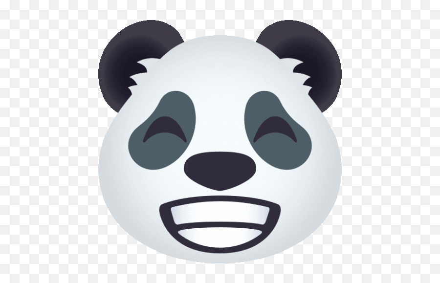 Big Grin Panda Gif - Biggrin Panda Joypixels Discover U0026 Share Gifs Happy Emoji,Big Wink Emoji