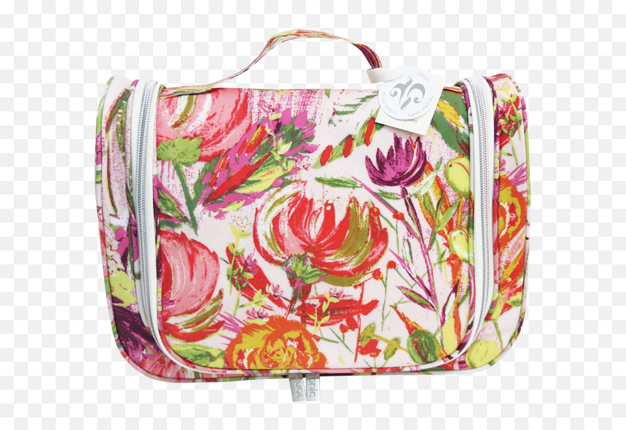 Tonic Australia Pink Bell Flower Essential Travel Organizer Kit - For Teen Emoji,Flower Emoji Pillow