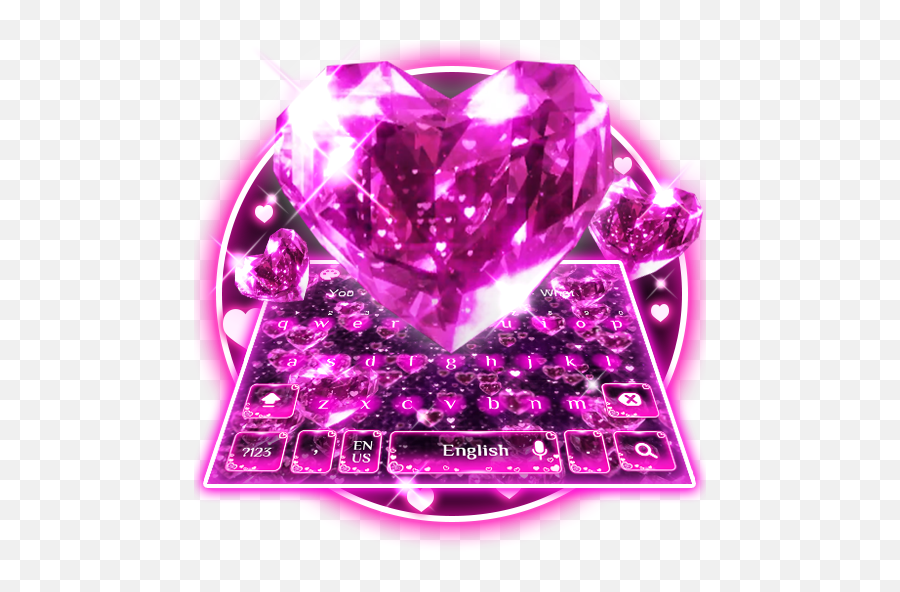 Pink Diamond Hearts Keyboard - Google Play Girly Emoji,Pink Diamond Emoji