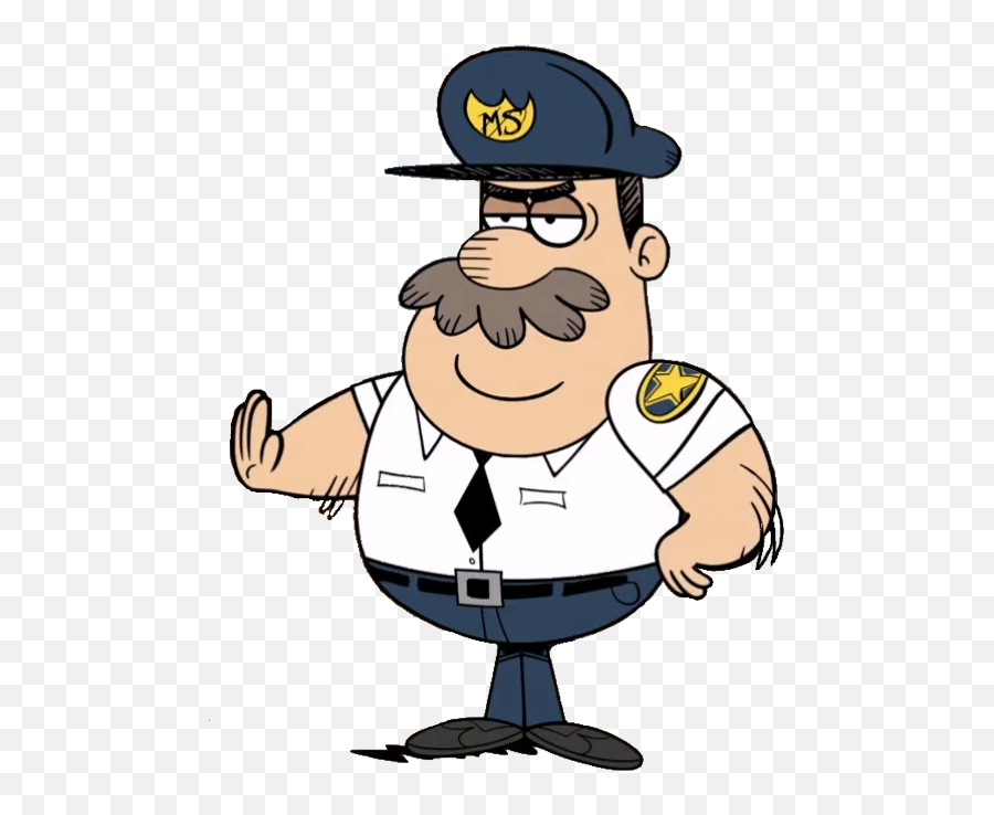Mall Cop Captain - Loud House Mall Cop Emoji,Cop Emoji