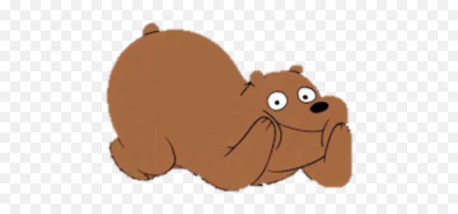 We Bear Bears Whatsapp Stickers - We Bare Bears Grizz Png Emoji,We Bare Bears Emoji