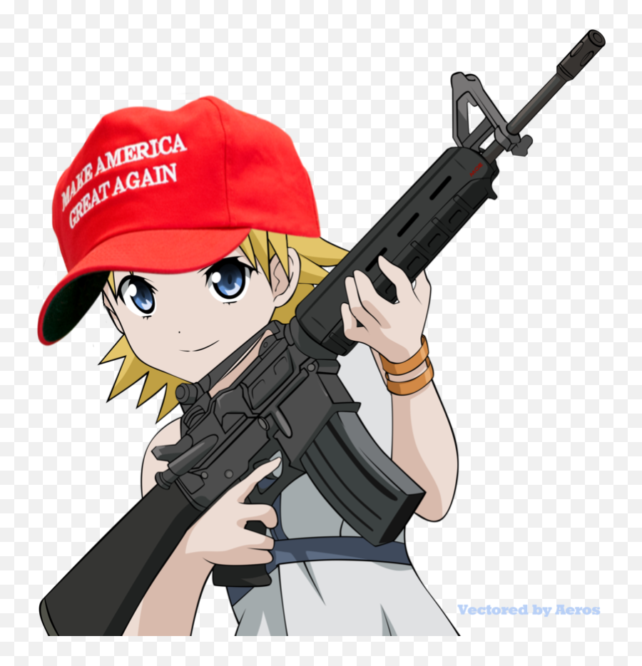 Ot - Any Trump Fans Here Anime Girl With Gun Png Emoji,Whip And Nae Nae Emoji