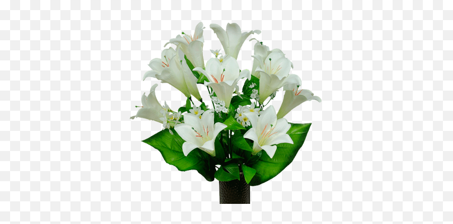 White Satin Lily - Lirios Ramo Png Emoji,Deep Emotion Rose Bouquet Ftd