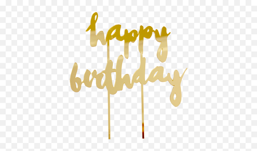 Happy Birthday Cake Topper - Happy Birthday Glitter Png Emoji,Emoji Cake Toppers