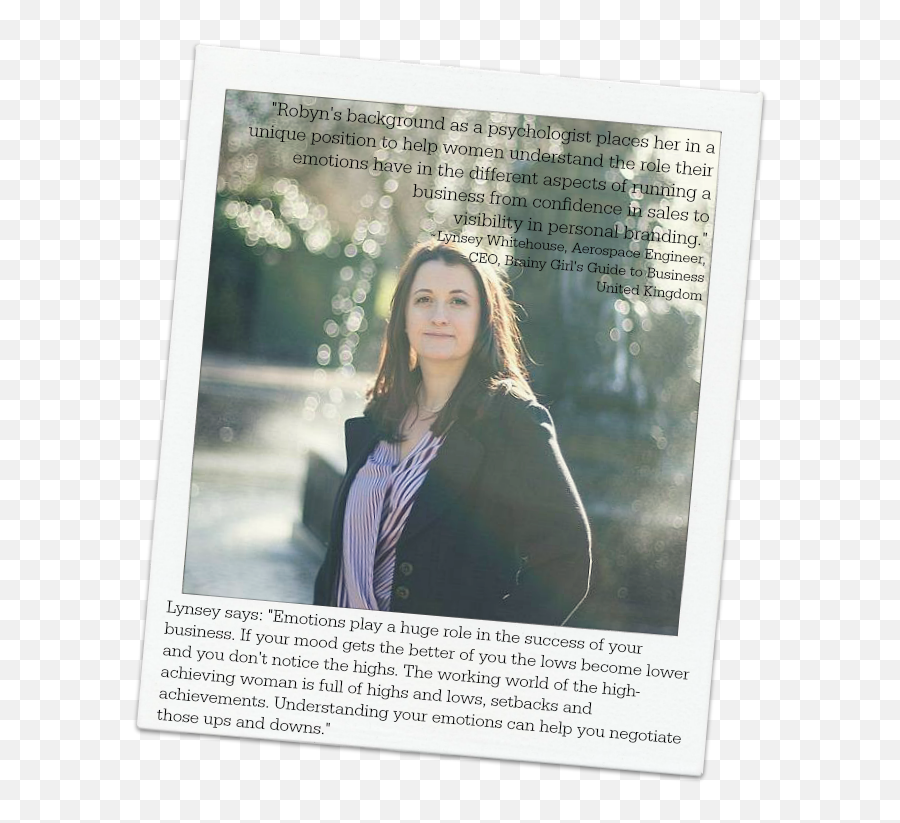 Psychology Of Women Making Money Homestudy - Dr Robyn Mckay Photo Caption Emoji,Mood And Emotions