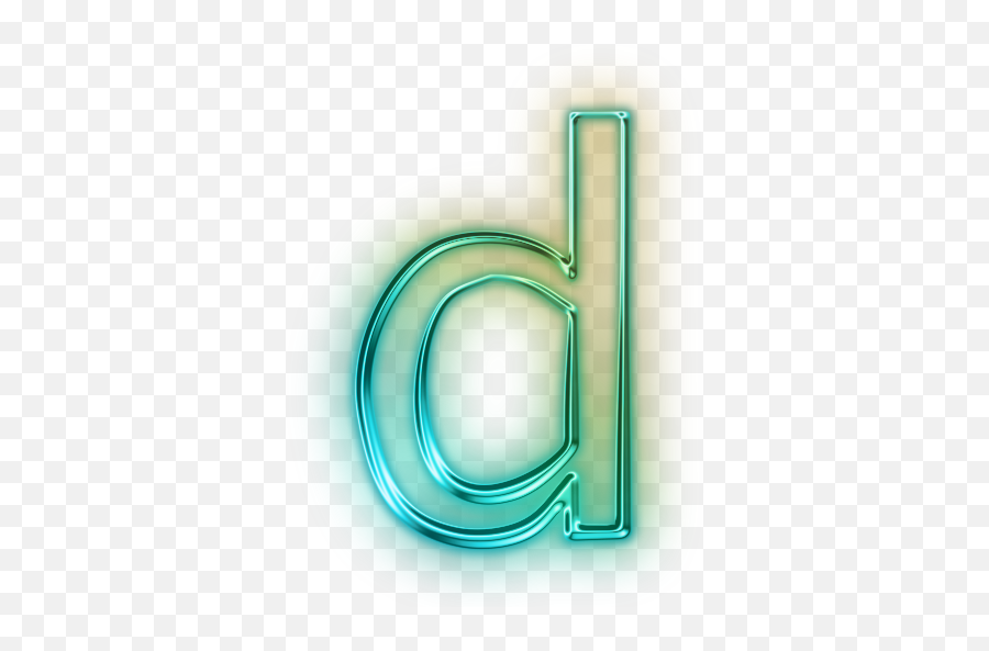 Neon D Harf Sticker - Green Neon Letters D Emoji,Harf Emoji