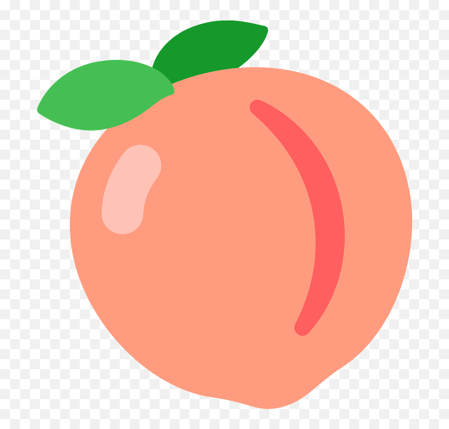 Peach Emoji Clipart Free Download Transparent Png Creazilla - Peach Emoji Transparent Png,Peach Sign Emoji