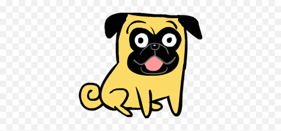Pug Clipart - Full Size Clipart 2166270 Pinclipart Happy Emoji,Siberian Husky Emoji