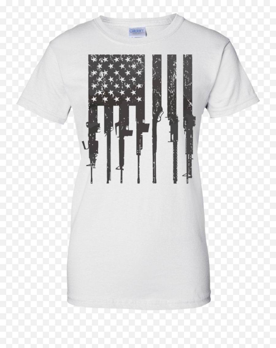 Menu0027s Rifle American Flag Shirt Gun Rights Shirt U2013 Shirt - Grunt Style Rifle Flag Emoji,American Flag Emoji Transparent