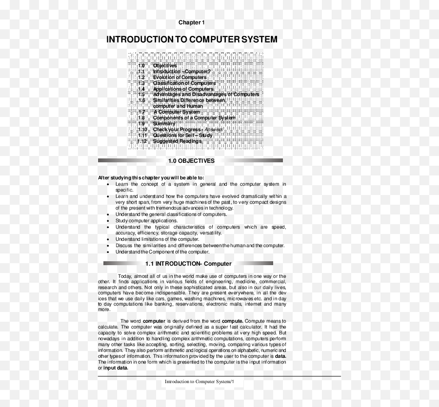 Pdf Introduction To Computer System1 Introduction To - Document Emoji,Emotions In Wordpad