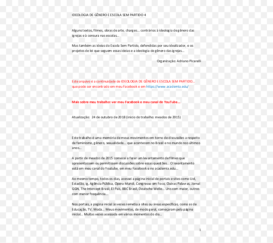 Pdf Ideologia De Gênero E Escola Sem Partido 4 Adriano - Document Emoji,Emotion Cara De Assustado