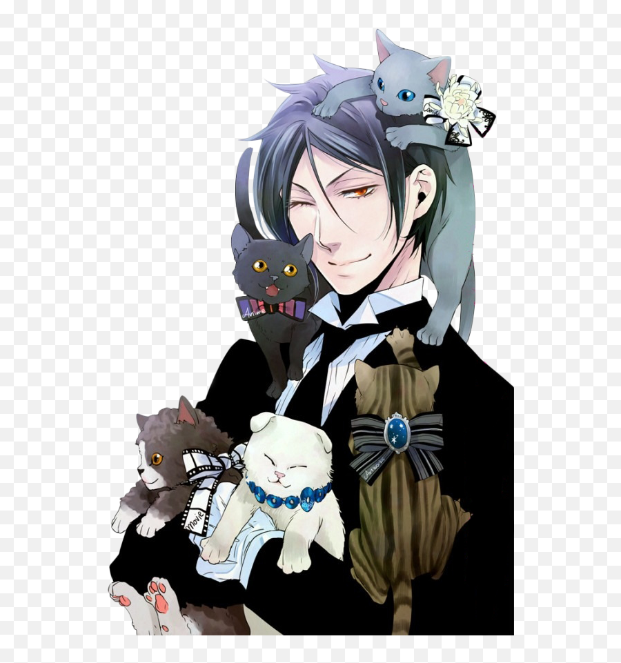 Ciel Phantomhive - Black Butler Sebastian Cats Emoji,Black Butler Does Sebastian Have Emotions