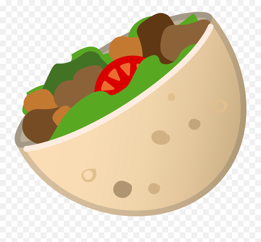 Stuffed Flatbread Emoji Meaning With - Emoticon Whatsapp Kebab,Food Emojis