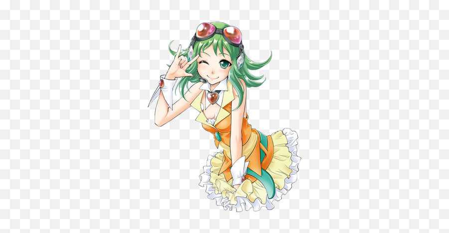 Megpoid Gumi - Vocaloid Powa Gumi Render Emoji,Miku Gumi Emotions