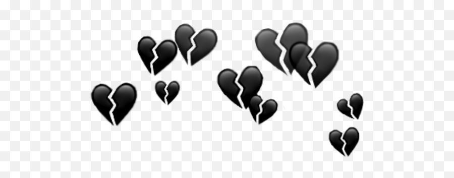 Goth Brokenhearts Sticker - Red Broken Heart Crown Emoji,Goth Emoji