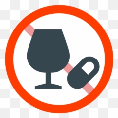 No Alcohol Or Drugs Icon - No Alcohol And Drugs Png Emoji,Alcohol Free Emoji