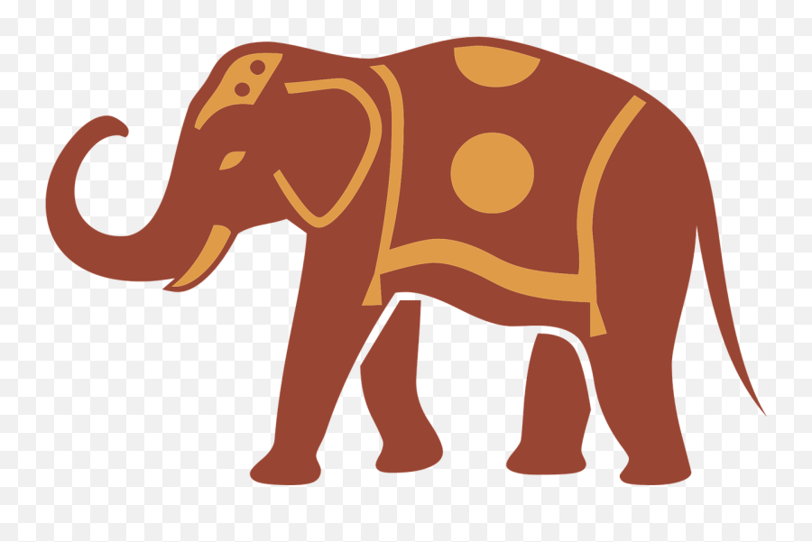Elephant Silhouette Clip Art - Elefante De La India Silueta Emoji,Elephant Emoticon For Facebook